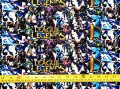 LEAGUE OF LEGENDS ANIME 1 YARD FABRIC ( 36″ X 58″ ) BRAND NEW