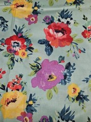 The Pioneer Woman Sweet Romance Colorful Flowers Cotton Fabric 1 Yard X 44″