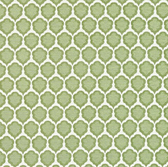 Thibaut Medallion Flower Weave Upholstery Fabric- Genie / Leaf 0.95 yds W81930