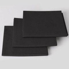 3 PCS 18×21 Inch Black Cotton Fabric Bundles Precut Quilting Material DIY Set
