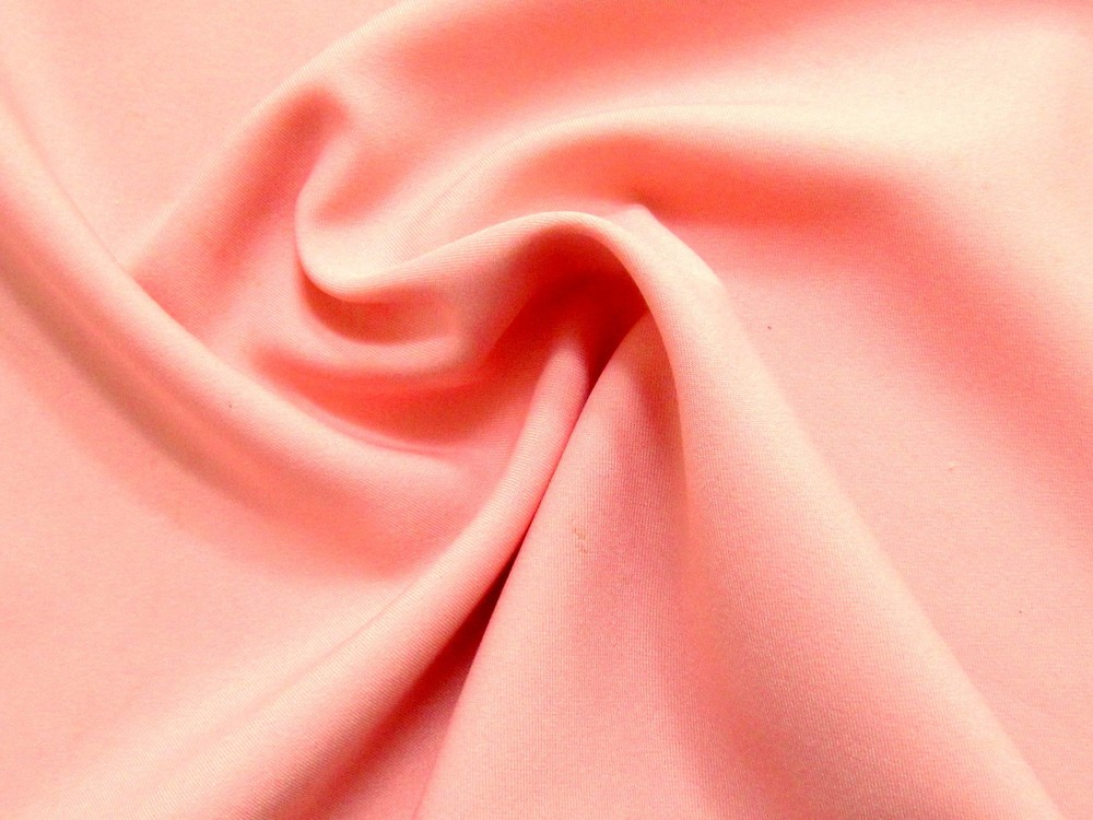 2.0 Yds-Terrific PINK SHRIMP Poly-Silk Look Solid Light Weight Fabric