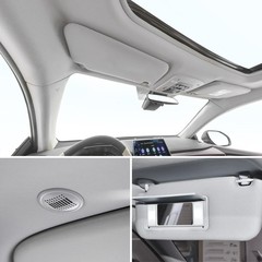Auto Headliner Fabric 142″ L x 60″ W Foam Backing – Gray Mesh Replacement Materi