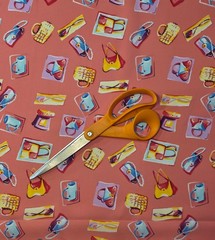 Silky Prints Pink Novelty Handbags 100% Polyester Fabric 45″ wide