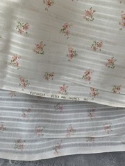 VTG Beautiful Feminine Pink Floral DIMITY Fabric BTHY Petite Flowers