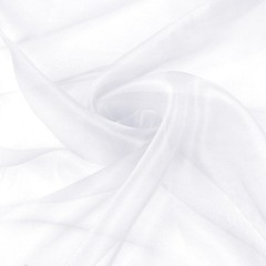 Sheer Organza Fabric by The Yard, 60 Inch Wide White Organza Fabric Bolt Bridal