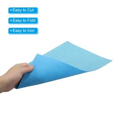 Soft Felt Sheets Glitter Self Adhesive Light Blue Fiber 11.8″ x 7.8″ 6pcs