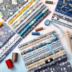 Tatuo 30 Pieces 10 x 10 Inches Spring Cotton Fabric 10 Inches, Assorted