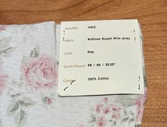 Rachel Ashwell Shabby Chic Couture Jersey Fabric Swatch Wildflower NWT 15×15
