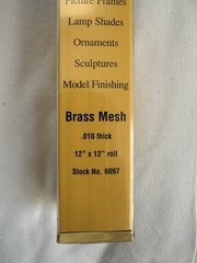 Metal wire mesh: Brass and Aluminum Mesh For Crafting, Fabric Art, etc.