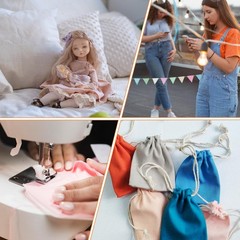 100 PCS 4×4 In Precut Solid Color Cotton Fabric Squares Quilt Scraps Mat
