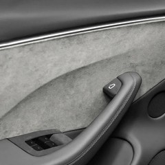 Matte Suede Fabric Vinyl Wrap Car Interior Door Panel Trim Sticky Back Film Kits