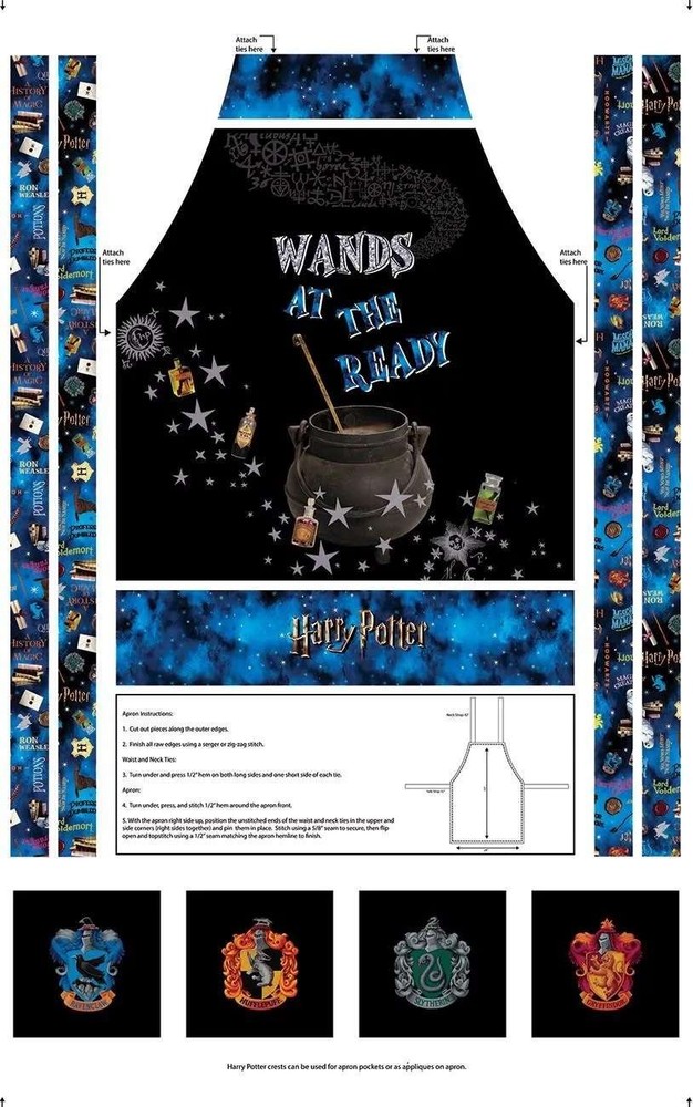 Contempo By Benartex – Harry Potter – 35″ Apron Panel – Multi