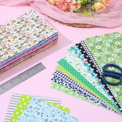 100 Pieces 10 x 10 Inches Cotton Fabric Squares, Precut Quilting Fabric Bundl…