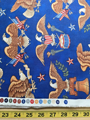 RJR Fabrics Pride & Glory Dan Morris Patriotic 132″ x 44″ Eagle Flag Americana