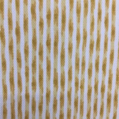 4.5 Yard Remnant of Yellow and White Striped Home Decor Fabric
