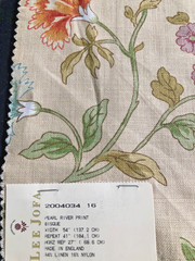LEE JOFA Pearl River in Bisque 12 3/4 x 18″ Linen Fabric Sample