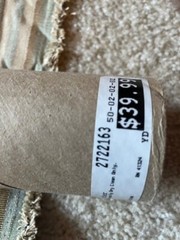 Hamlet Veridian Upholstery Fabric 54″ x 2.75yd. Remnant -Turquoise/Tan