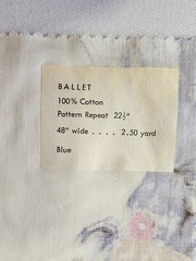 Vtg Mid Century Fabric Ballerina Ballet Pastel MCM Impressionist 50s 60s Remnant