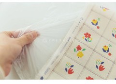 TPU Laminated Cotton Fabric by the yard Non-Toxic Coated Waterproof Fabric W43″