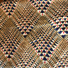 Klopman Mills Wild Mod Colorful 1971 Polyester Silky Fabric 3 1/3 Yds 44″W