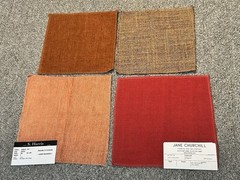 Lot of 18 Mixed Designer Fabric Samples Remnants Seema Krish Pindler Crafts