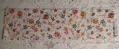 REMNANT Boho Floral Earth Tones Green Brown Cotton Fabric Wildflowers 5-6″ x 43″