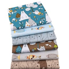 50pcs 100% Cotton Fabric Bundle 10″ x 10″ PreCut Fat Squares Sheets Printed F…