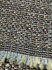 Aqua Brown Cream Fabric (2 yards)
