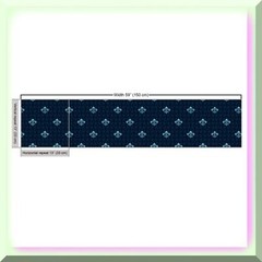 Waterproof Fleur De Lis Tapestry Fabric 108×58 inches