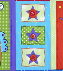 Googlies Monsters Cheater Quilt Blocks Juvenile Cotton Fabric Benartex 1.5 YDS
