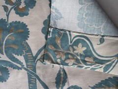 Groundworks Hinton Aqua Designer Fabric Remnant 24″x34″