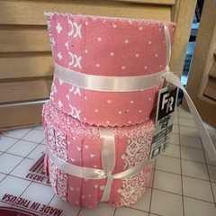 Two Pink Jelly Rolls 2.5 X 42” 20 Strips Each 10 Designs