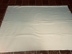 8pcs (17yds, 7 lbs) polyester double knit fabric/remnants in pastels, mostly EUC