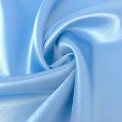 Charmeuse Satin Fabric Stretch 58″ Wide Silky, Bridal Fabric By Yard Light Blue