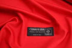Cerruti Prestige 130’s Red superfine Wool Suiting Fabric 3.5meters Made in Italy