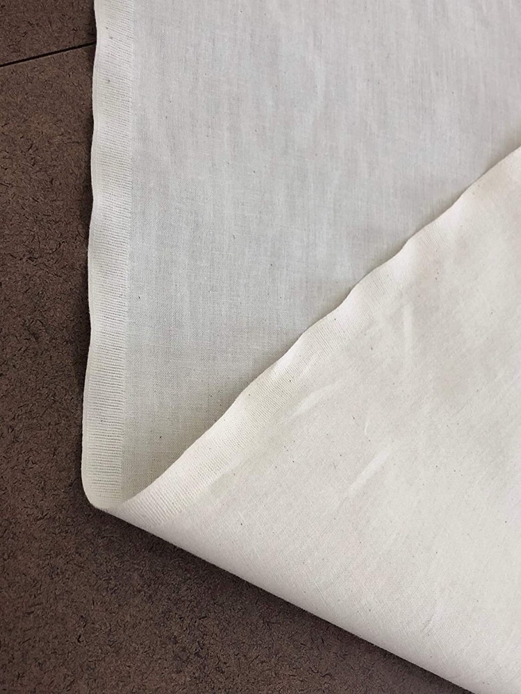 Natural 100% Cotton 60″ wide Unbleched Muslin Fabric by the yard