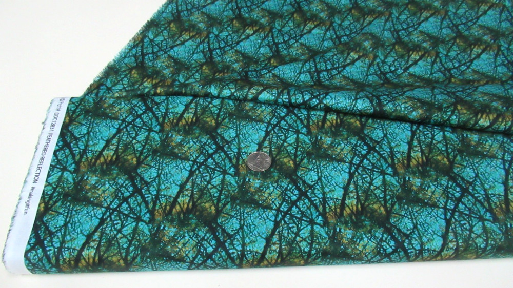 Michael Miller quilt-craft fabric FEATHERED REFLECTION lago 2 yds (ddc-12831)