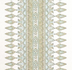 Thibaut Curtain Fabric ‘AKOLA STRIPE ‘ 3.9 METRES SEAGLASS/GOLD Linen Blend