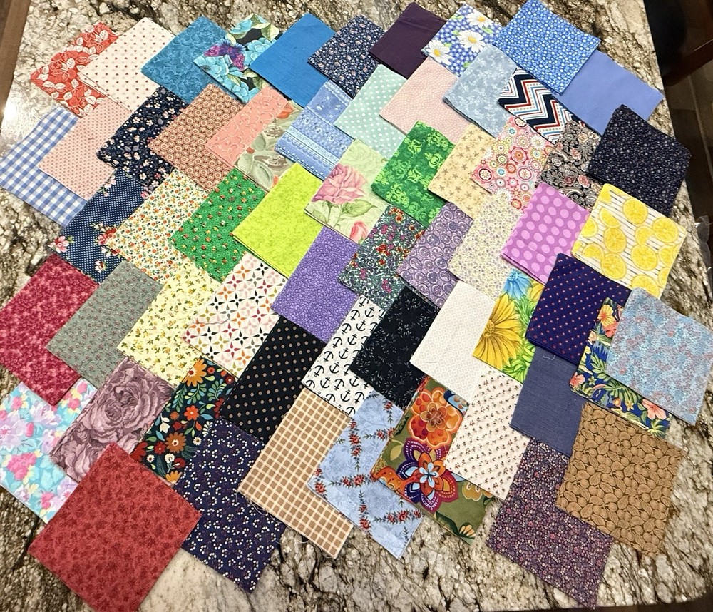 100 5”X5” Charm Pack 100% Cotton Pre-Cut Squares