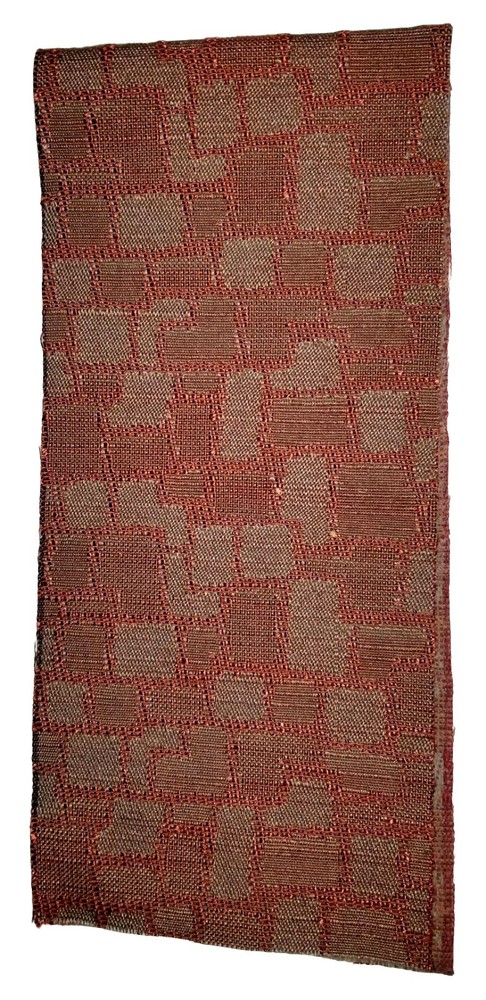 Upholstery Fabric Swatch. Rust w/ Brown Gray Tones 18.25″X 4″ #9 Paris Quilting