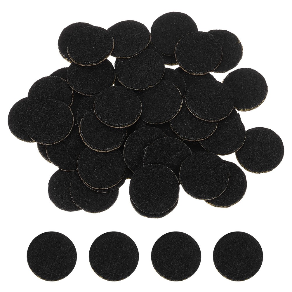 120Pcs Round Felt Circles 13mm (1/2″) Non-Woven Felt Fabric Sticker Black