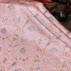 50x75cm Jacquard Brocade Fabric Spiral Flower for Ethnic Costume Man Suit Sewing