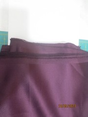 3 yds 10″ x 58″ Vintage Plum silky synthetic polyester Bridemaid- Gown Fabric