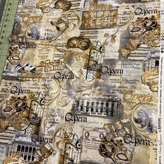 Night at the Opera Cotton Fabric, Kanvas Studio, Benartex. 2 yards