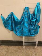 TURQUOISE Chinese Dragon Brocade Jacquard Fabric