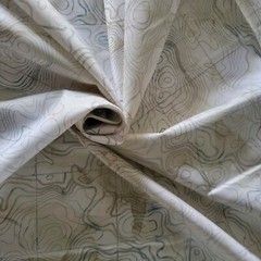 Nautical Topographic Map “Sail Away” by Northcott Cotton Shirting/Quilting!