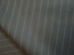 3 yds Luxury Wool Fabric Super 120s Suiting 9 oz Black stripe 109″ BTP