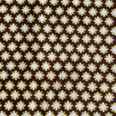 Al Fresco Small Print Fabric Brown Cotton 32×44
