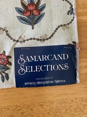 Samarcand Selections Linen Cotton Nylon Upholstery Fabric Sample 17” X 26”