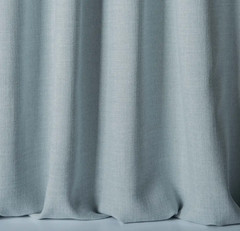 Nobilis Tulum Wide Width Washed Linen-Look Fabric in Light Blue, 0.89 Yds, New
